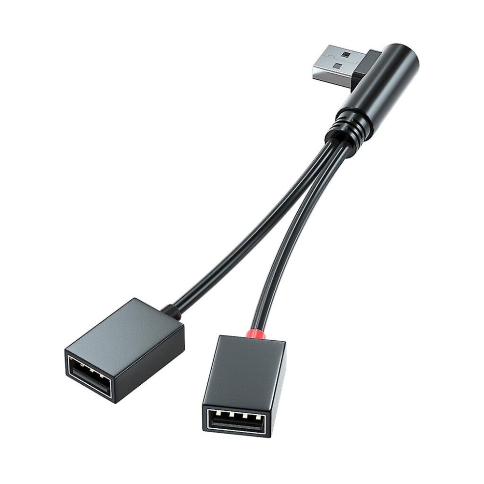 Car Usb Splitter Cable Male To Female Cord For Mobile Power Bank, Computer