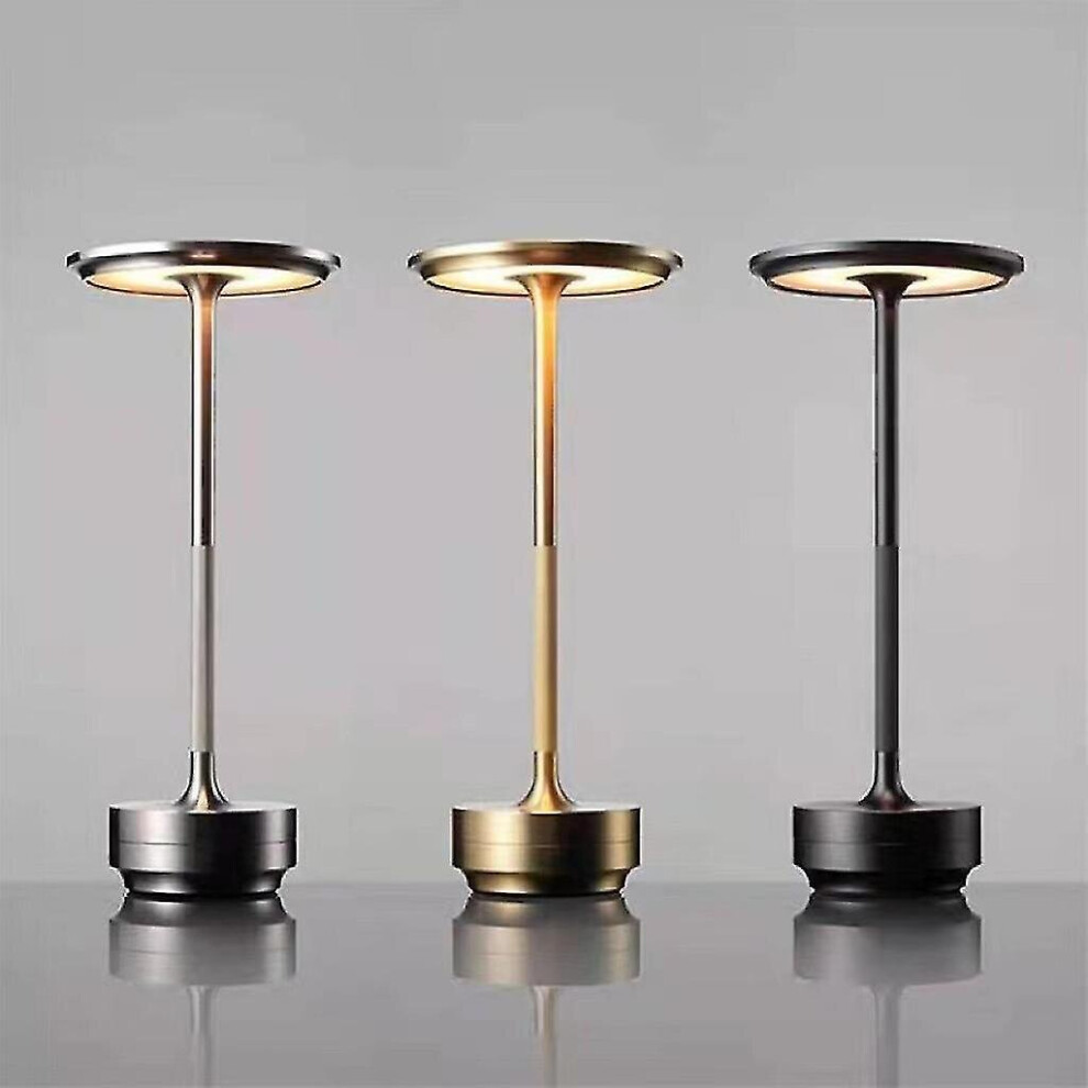 Cordless Table Lamp Dimmable Waterproof Metal Usb Rechargeable Table Lamps -1Pcs Light