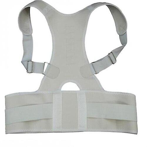 Adjustable Orthopedic Back Posture Support Braces Belt Corrector Posture Magentic Corrector De Postura Shoulder Support Belt-white