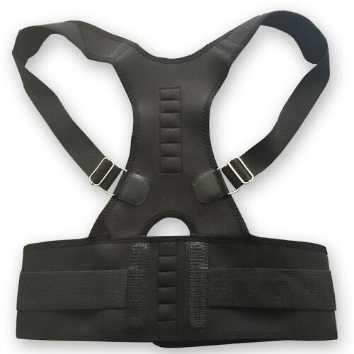 Adjustable Orthopedic Back Posture Support Braces Belt Corrector Posture Magentic Corrector De Postura Shoulder Support Belt-white 1