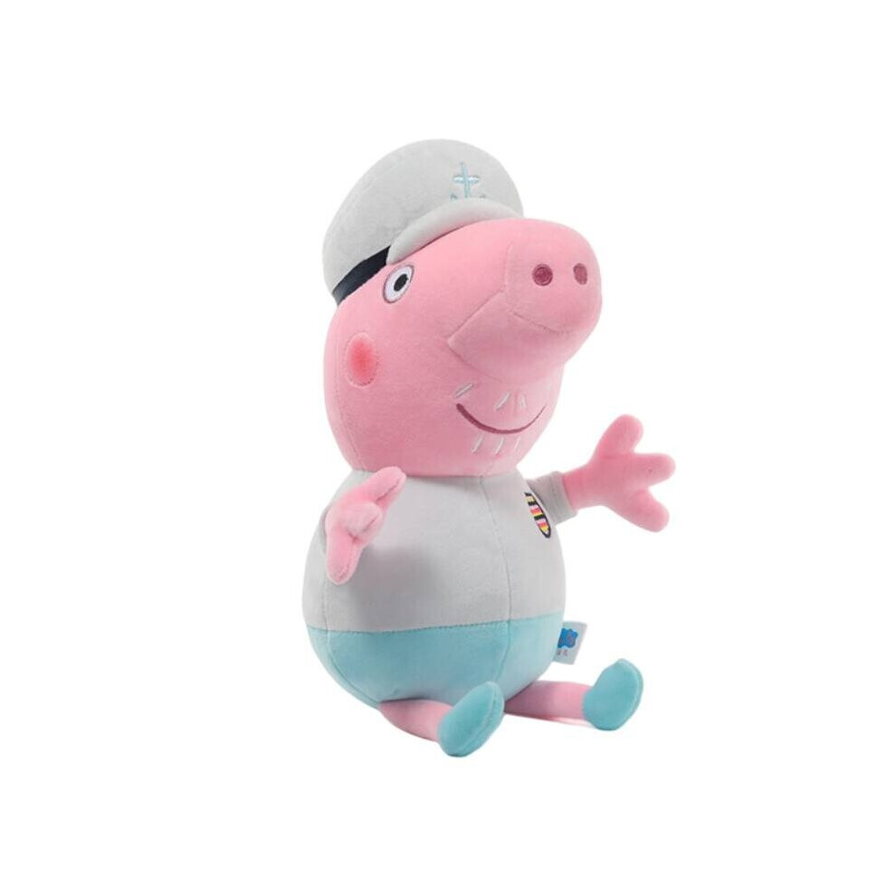 (Grandpapig) Cartoon Grandpa Pig Grandma Plush Toy Stuffed Doll Child Kids Gift Deocr