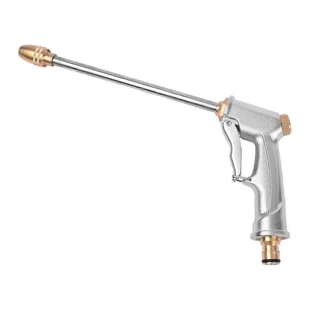 Metal Watering Gun Watering Gun, Easy Flow Control Button, Professional High Pressure Long Garden Sprayer, For Washing/watering Lawns Gardens/pathways