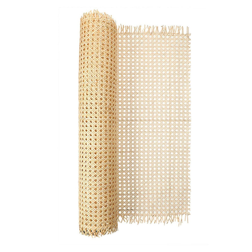 Naievear 1 Roll Imitation-rattan Net Burr Free Decorative Sturdy Caning Projects Making Simulation Rattan-webbing Ribbon For Home