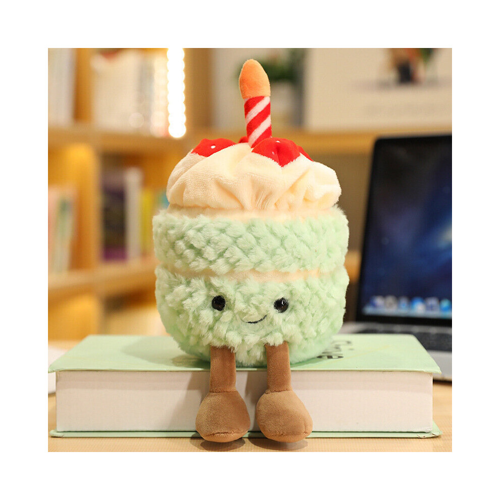 (Style B) Food series Fun birthday cake doll plush figure 25cm