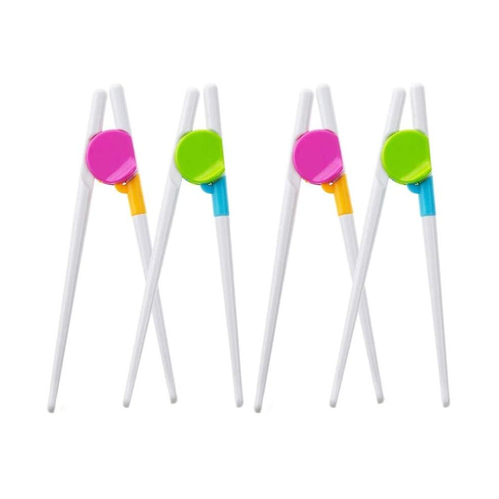 Kids Training Chopsticks, 4 Pairs Kids Training Chopsticks For Children Adults And Beginners, Reusable Learning Chopsticks Right Or Left Hand