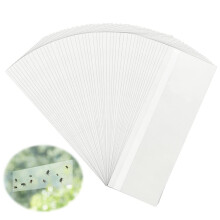 50 Pcs Window Fly Traps for Indoor, Fly Paper Sticky Strips, Fly Catcher Clear Windows Trap for Home