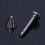 3x10pcs Silver Stainless Steel Labret Lip Ring Spike Stud Piercing Chip Bars 4