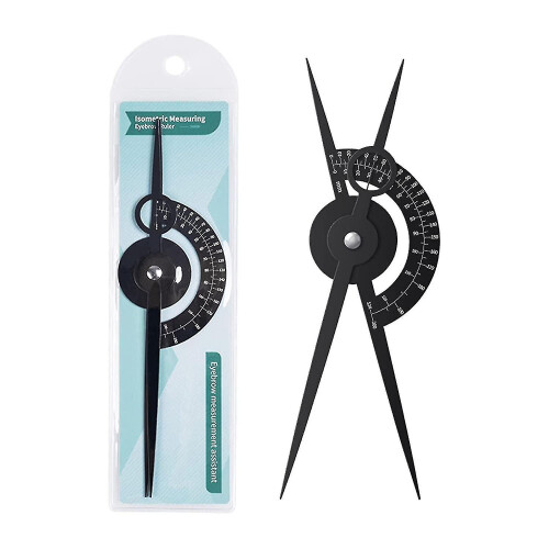 Eyebrow Golden Ratio Caliper Stencil Ruler Makeup Measure Black