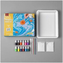 Water Marbling Paint Art Kit,marbling Painting Kit Diy Painting On Water Creative Art Set Of 6/12colors