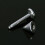 3x10pcs Silver Stainless Steel Labret Lip Ring Spike Stud Piercing Chip Bars 3