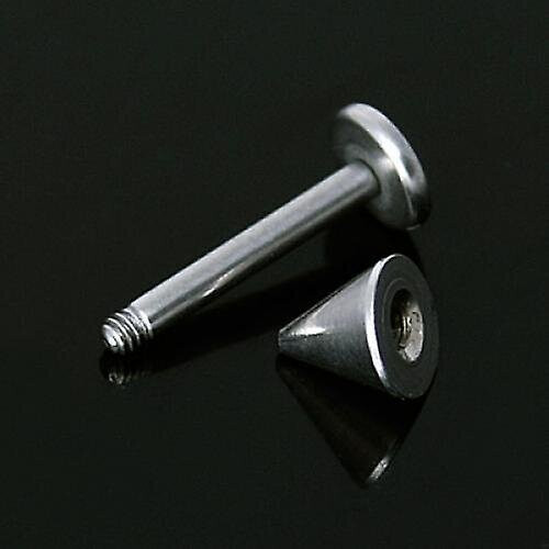 3x10pcs Silver Stainless Steel Labret Lip Ring Spike Stud Piercing Chip Bars 2