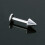 3x10pcs Silver Stainless Steel Labret Lip Ring Spike Stud Piercing Chip Bars 5