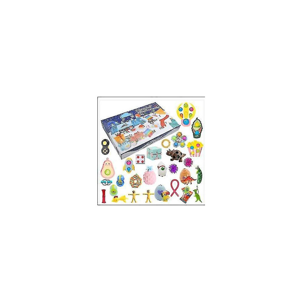 Christmas Advent Calendar Gift Fidget Toys Stress Relief Fidget Toy Blind Box Kids