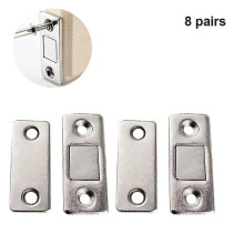 8 Pcs Ultra-thin Invisible Magnetic Door Stoppers, Drawer Magnet Catch,punch-free Magnetic Door Closer,magnetic Door Stop For Cabinet Cupboard