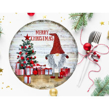 Christmas Gonk Charger Plate Large Dinner Placemat Decorative 40cm