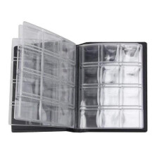 1 Piece Black 10 Pages 120 Pockets Coin Collection Album Commemorative Coins Penney Storage Book Hol