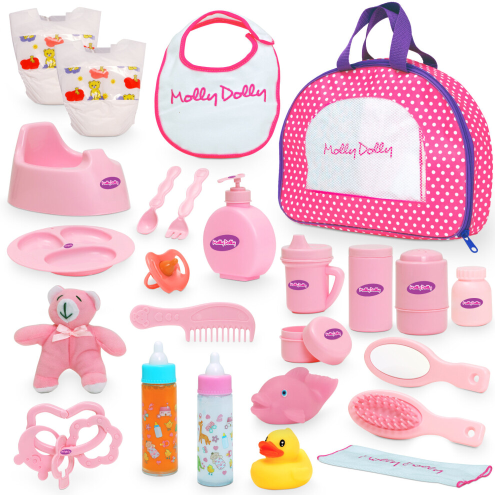 Molly Dolly Baby Dolls Accessory Set With Changing Bag