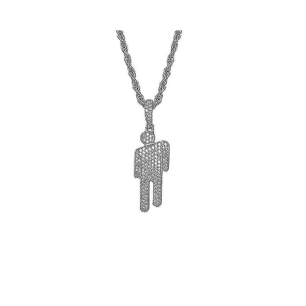 Billie Eilish Women Necklaces Pendant,Charms Silver
