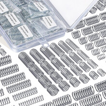 Hgbd-200 Pcs Compression Springs Assortment Kit, Stainless Steel Springs, Spring Assortment For Shop And Home Repairs,40 Different Sizes With Individu