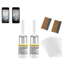 2-Pack Phone Screen Crack Repair Kit with Vacuum Resin System for Clear, Blue-Free Glass Repairs on Phones & Tablets