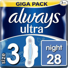 Always Ultra Night (Size 3) Sanitary Towels With Wings 28