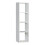 Mauro 3 Shelves Storage Unit in Matt White 1