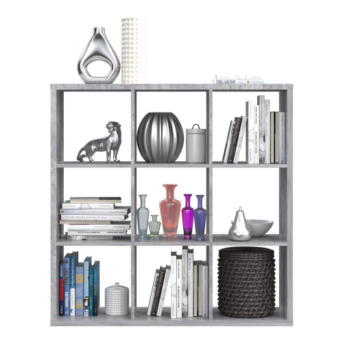 Mauro 3x3 Storage Unit in Concrete Grey 1
