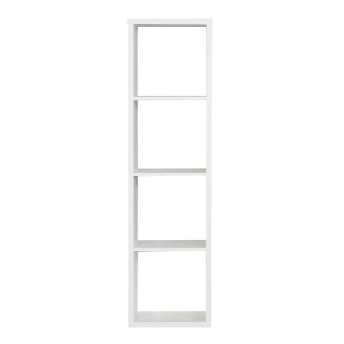 Mauro 3 Shelves Storage Unit in Matt White 1