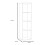 Mauro 3 Shelves Storage Unit in Matt Black 7