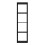 Mauro 3 Shelves Storage Unit in Matt Black 2