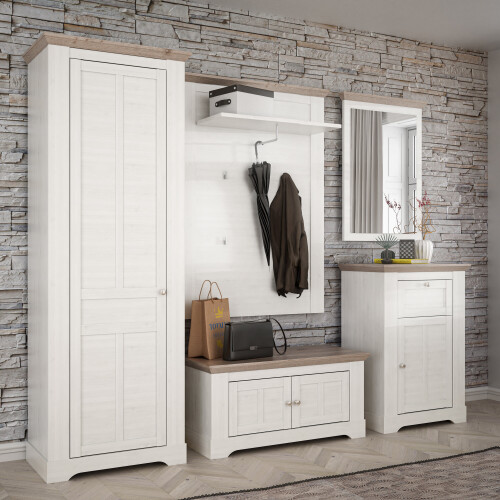 Illopa Mirror in Oak Nelson/Snowy Oak 2