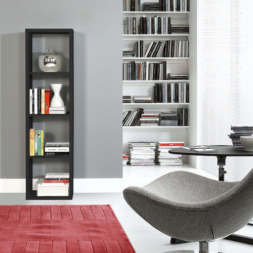 Mauro 3 Shelves Storage Unit in Matt Black 2