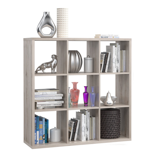 Mauro 3x3 Storage Unit in Sand Oak 2