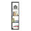 Mauro 3 Shelves Storage Unit in Matt Black 4