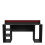 Loadout Black Gaming Desk 2 Shelves with Colour Changing LED 2