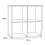 Mauro 2x2 Storage Unit in Matt White 8