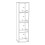 Mauro 3 Shelves Storage Unit in Matt White 8