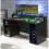 Loadout Black Gaming Desk 2 Shelves with Colour Changing LED 3