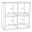 Mauro 2x2 Storage Unit in Matt White 9