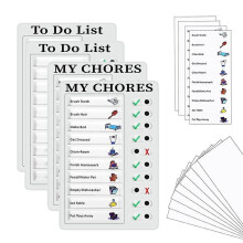 16 Piece Portable Checklist Board Checklist Chore Sheet Planner Daily Planner Chores To Do Sheet Re