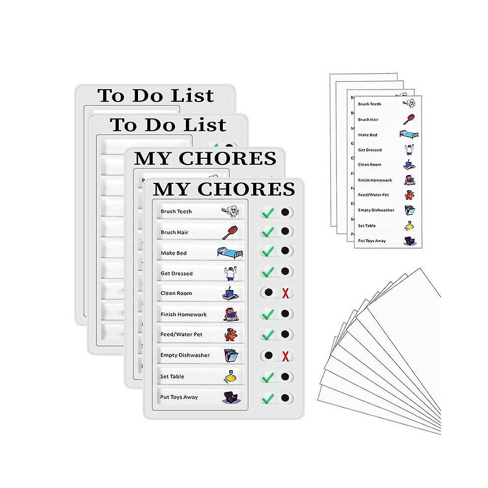 16 Piece Portable Checklist Board Checklist Chore Sheet Planner Daily Planner Chores To Do Sheet Re