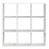 Mauro 3x3 Storage Unit in Matt White 2