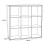Mauro 3x3 Storage Unit in Matt White 7