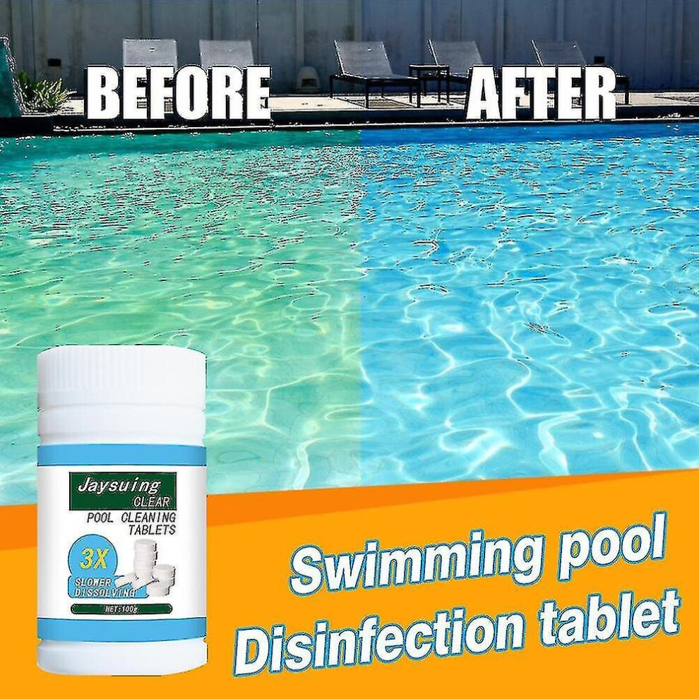 50pcs Multifunctional Chlorine Tablets For Hot Tub Swimming Pool Spa Cleaning