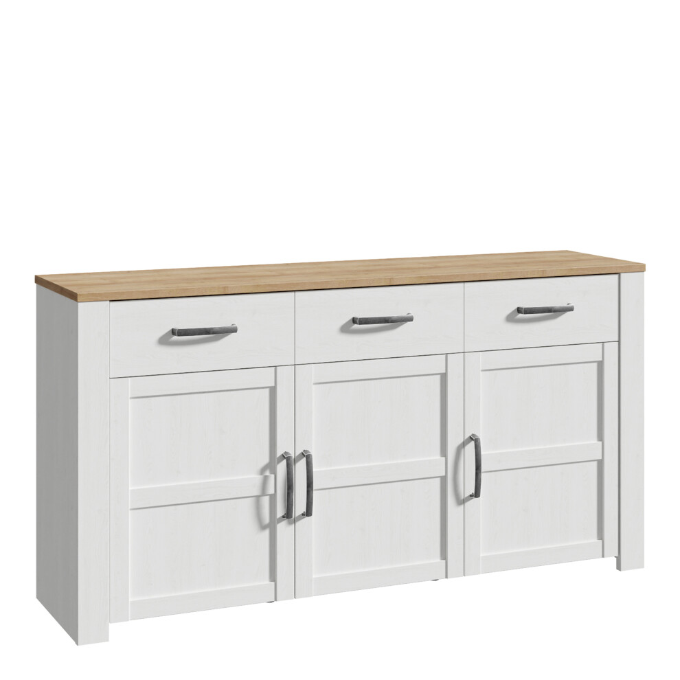 Furniture To Go White Bohol Sideboard In Riviera Oak