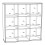 Mauro 3x3 Storage Unit in Matt White 8