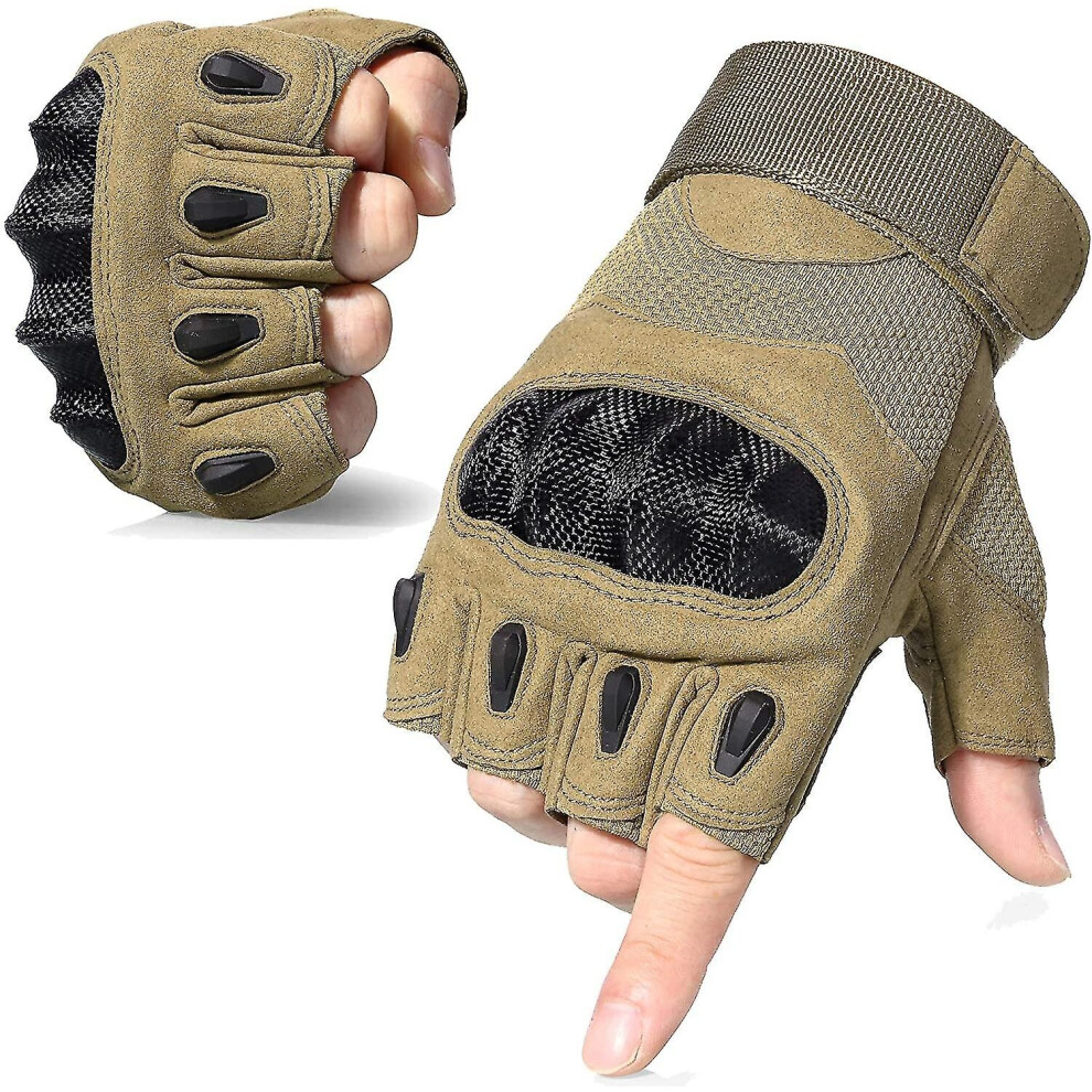 Tactical Fingerless Gloves For Motorcycle Cycling Climbing Hiking Hunting Not,Specified
