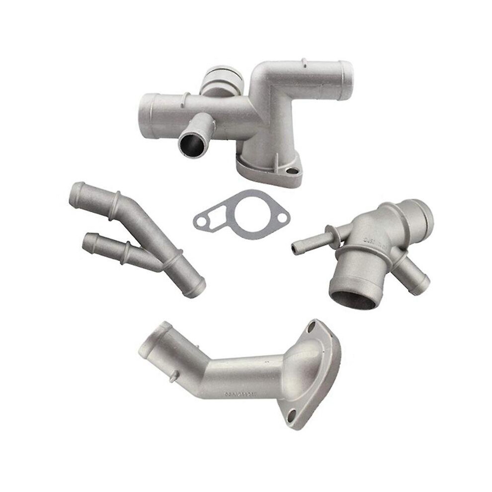4pcs Aluminium 1.8t Engine Cooling Coolant Hose Connector Supercharger Pipe For Golf Mk4 Bettle A3