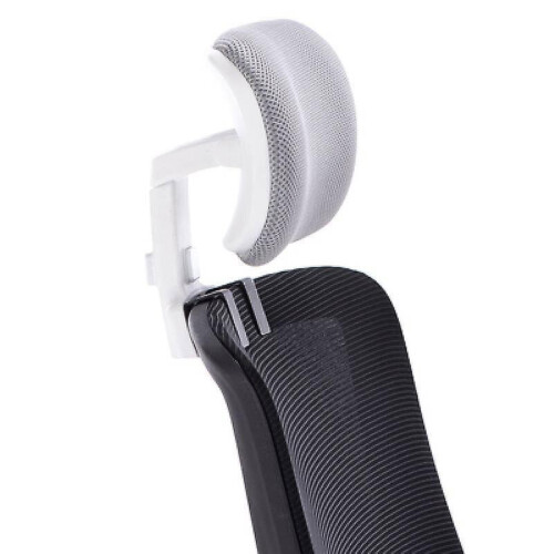 Office Chair Headrest Attachment Universal Head Support Cushion Upholstered Adjustable Height Angle