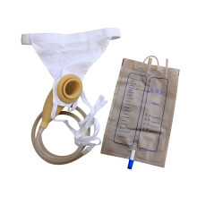 Latex Urine Collector With Urine Catheter Bags Wearable Urinal System For Men